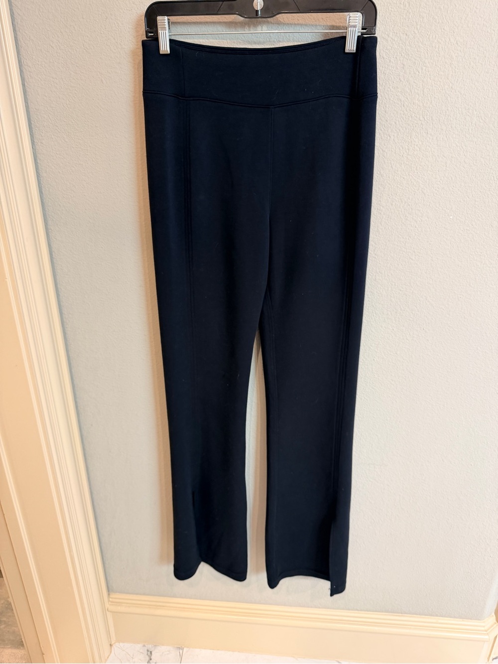 SPANX AirEssentials High Rise Split Hem Pants Black Tall Medium - Picture 6 of 9